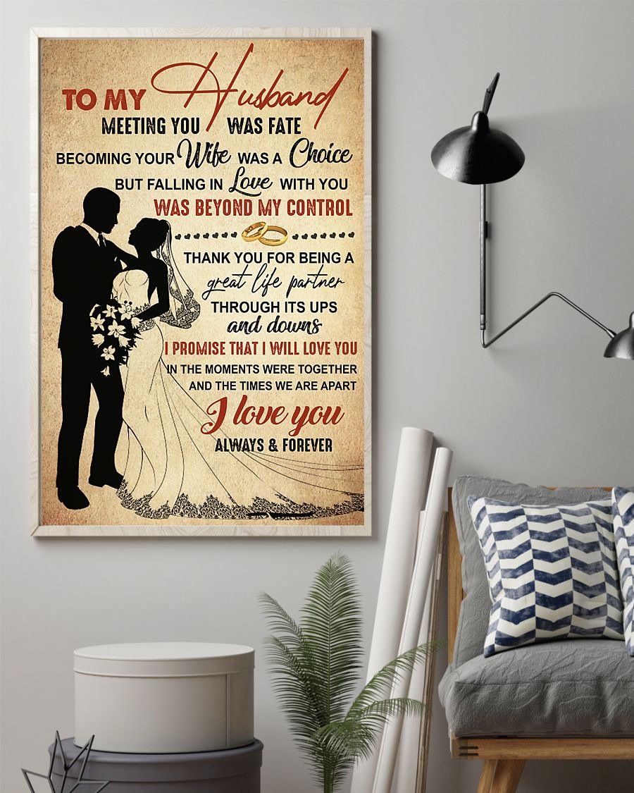 Perfect Gifts For Husband - To My Husband Poster-A Loves Gift