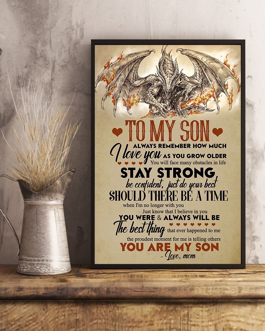 To My Son Poster - Great Gifts For Your Son-A Loves Gift