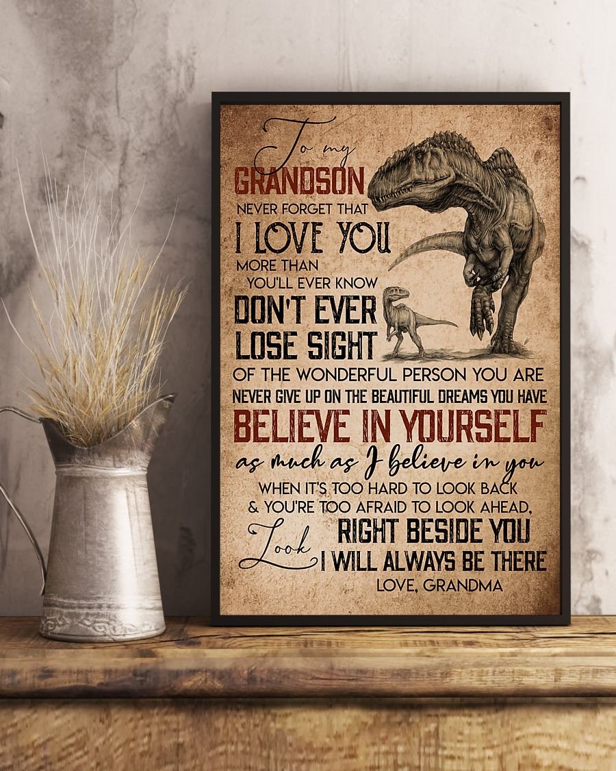 To My Grandson Poster-A Loves Gift