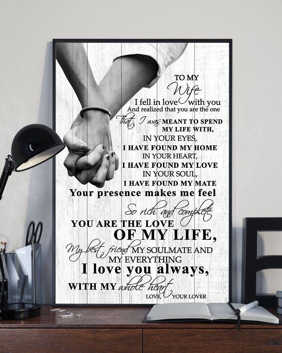 Perfect Gifts For Wife - To My Wife  Poster-A Loves Gift