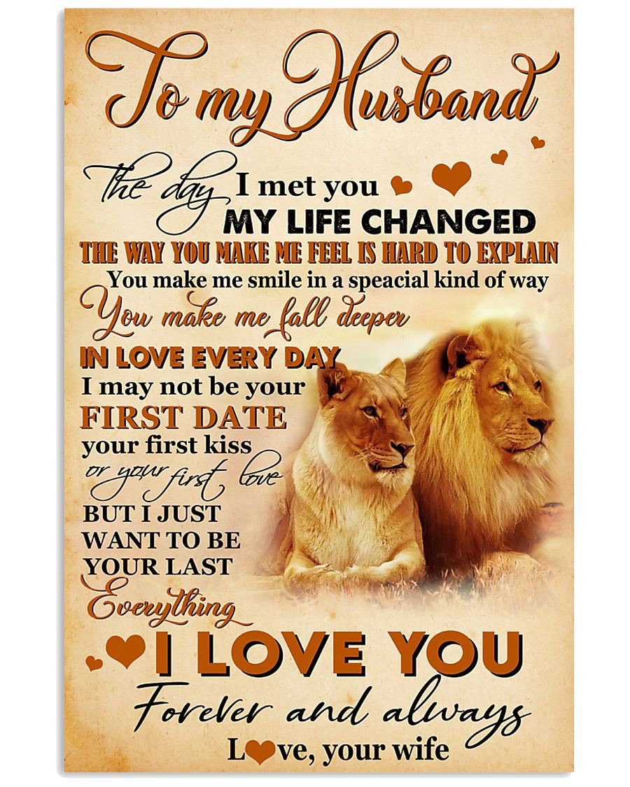 To My Husband  Poster-A Loves Gift