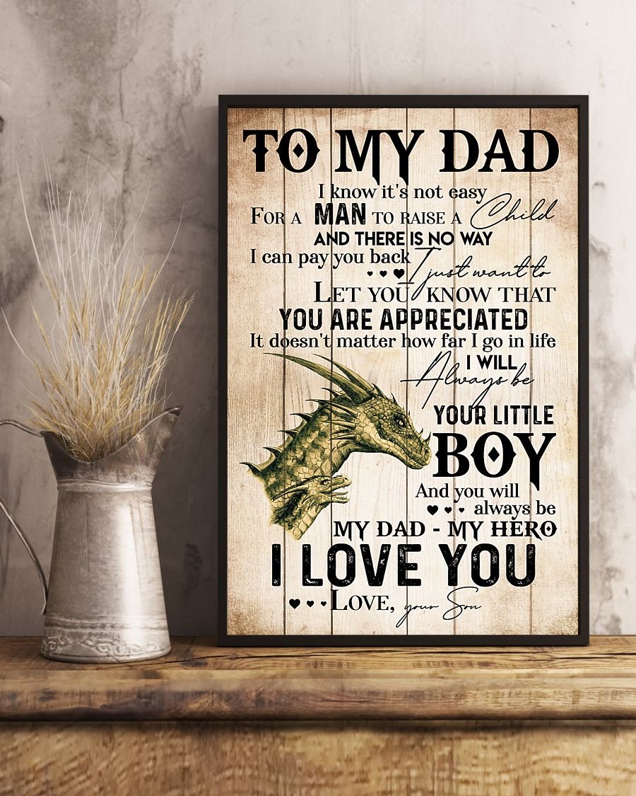 To My Dad Poster-A Loves Gift