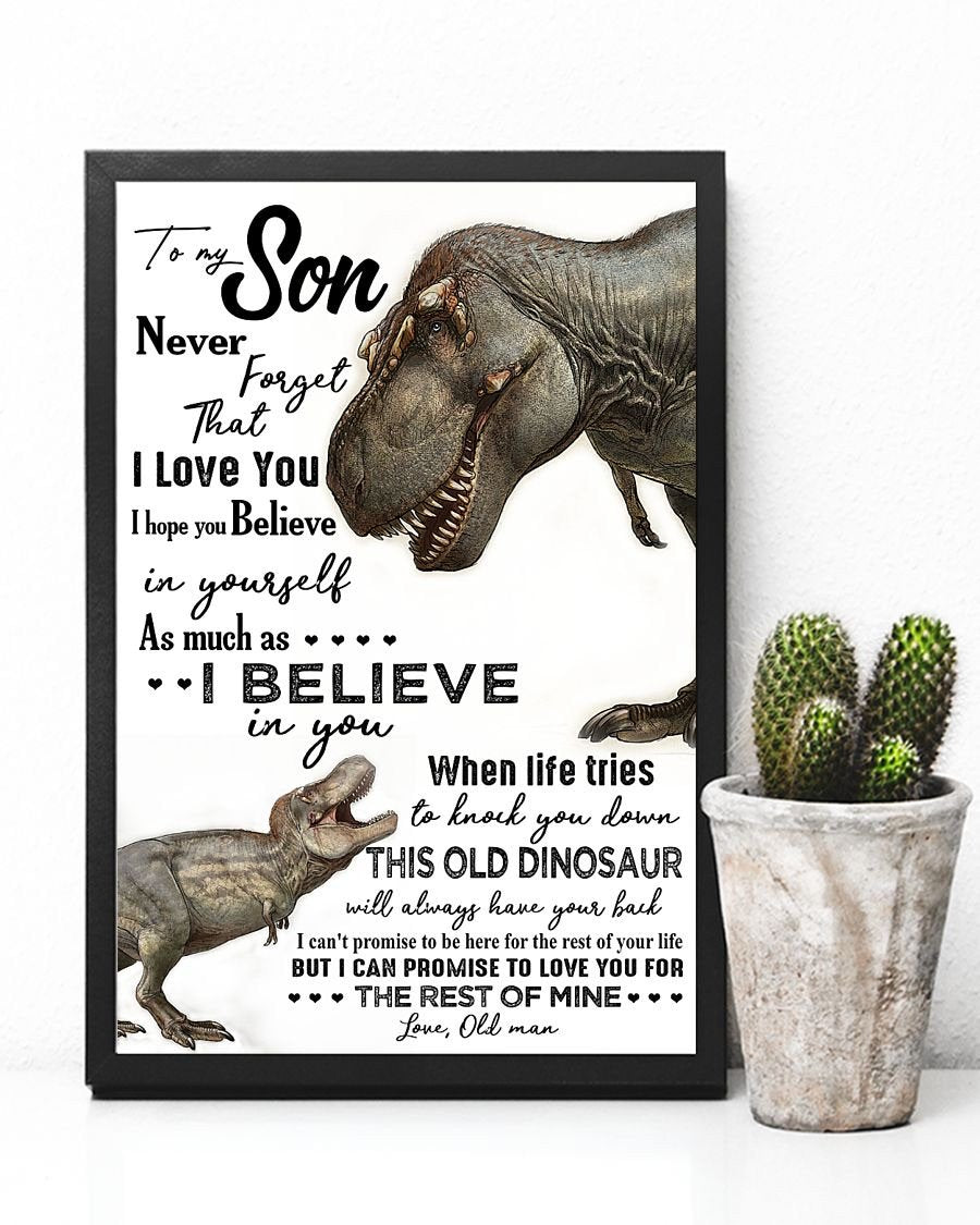 To My Son Poster - Great Gifts For Your Son-A Loves Gift