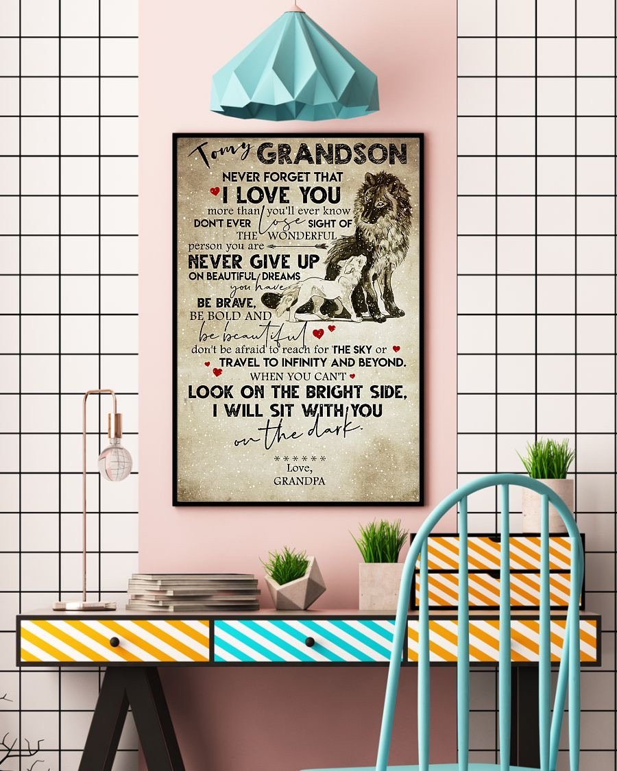 To My Grandson Poster-A Loves Gift