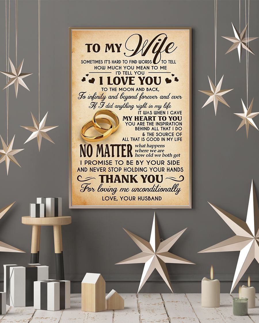 Perfect Gifts For Wife - To My Wife  Poster-A Loves Gift