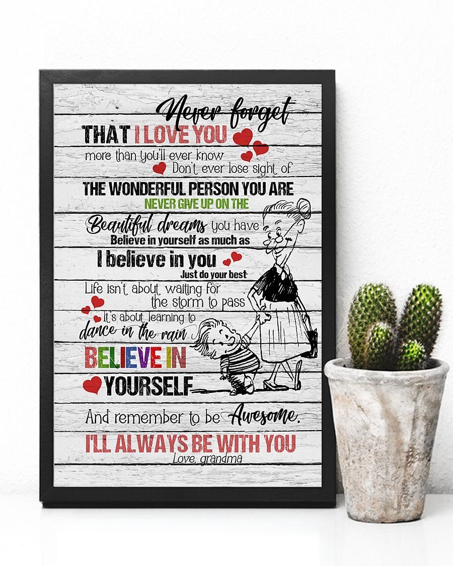 To My Grandson Poster-A Loves Gift