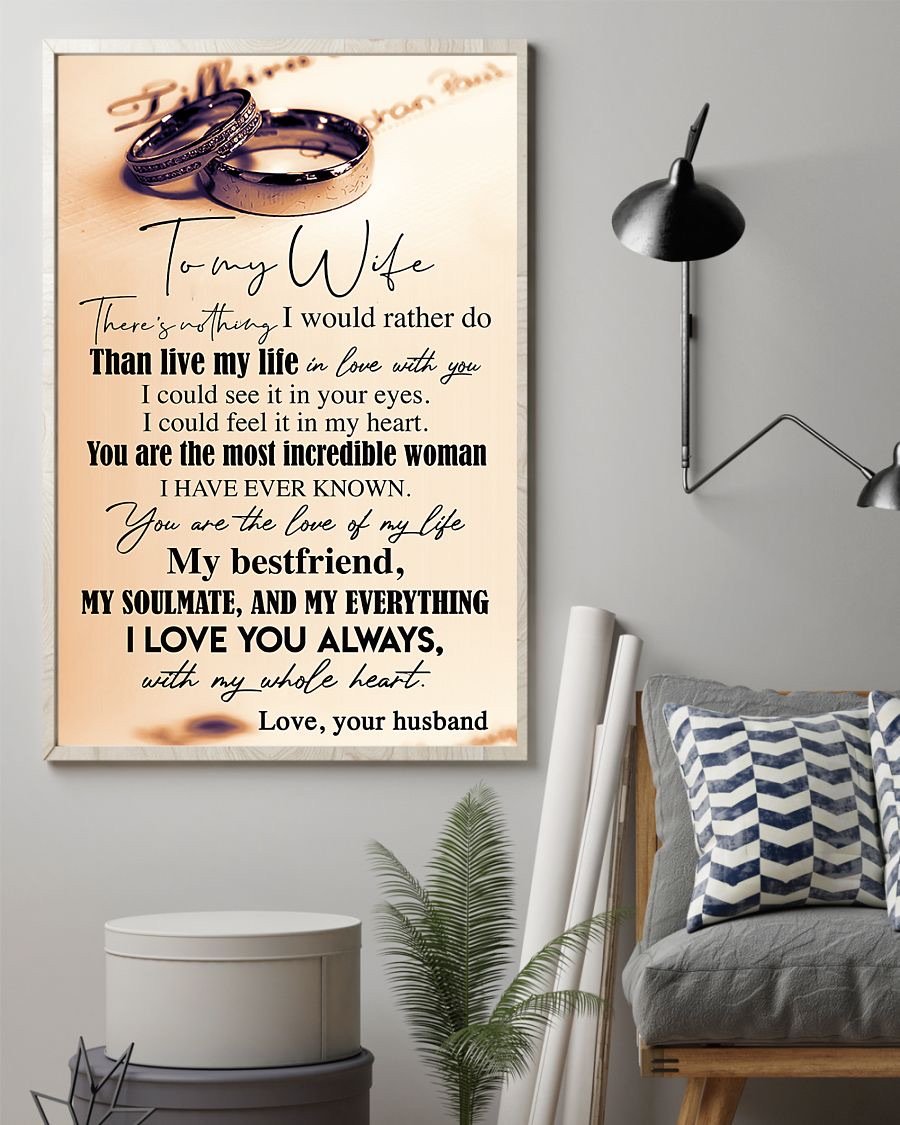 Perfect Gifts For Wife - To My Wife  Poster-A Loves Gift