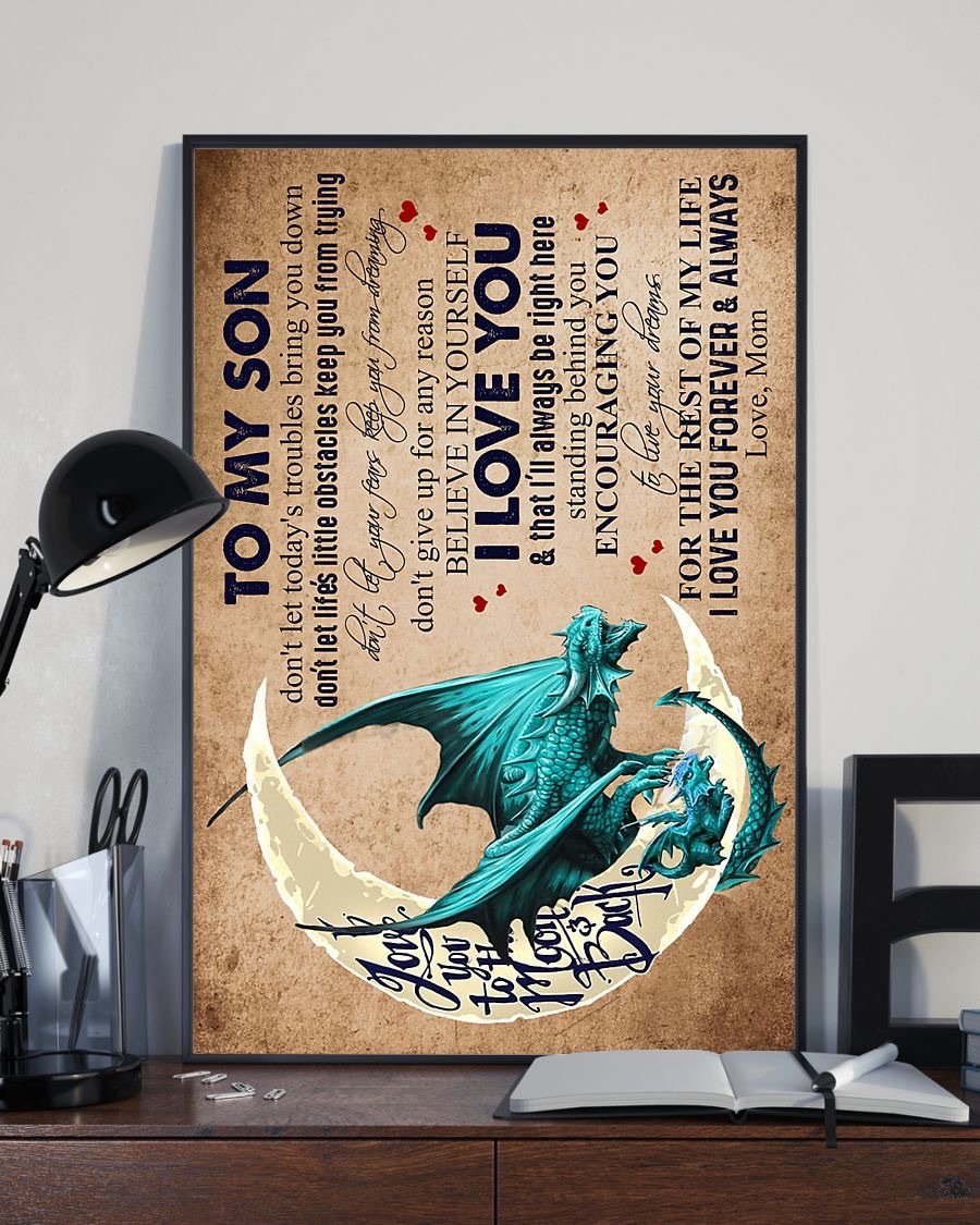 To My Son Poster - Great Gifts For Your Son-A Loves Gift