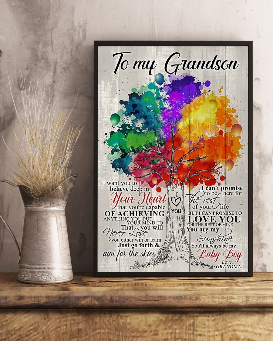 To My Grandson Poster-A Loves Gift