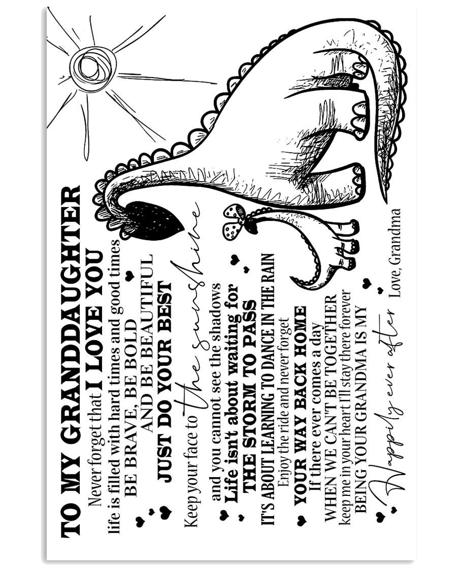 To My Granddaughter Poster-A Loves Gift