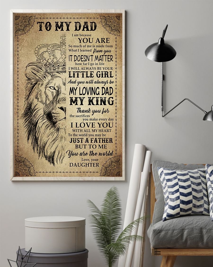 To My Dad Poster-A Loves Gift