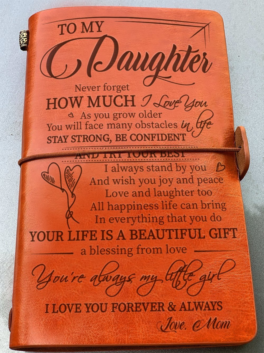 To My Daughter - Vintage Journal Notebook-A Loves Gift