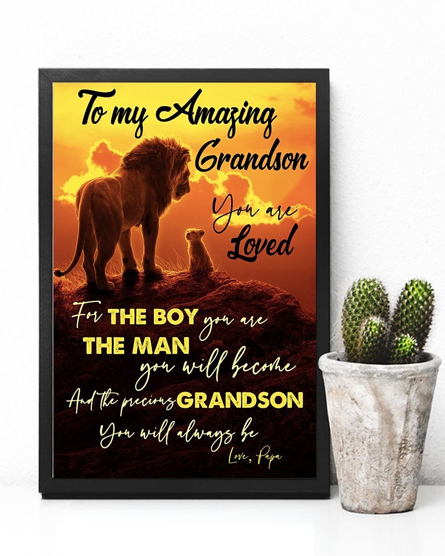 To My Grandson Poster-A Loves Gift