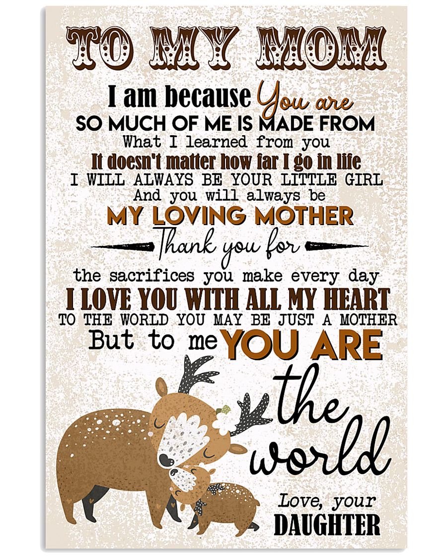 To My Mom Poster-A Loves Gift