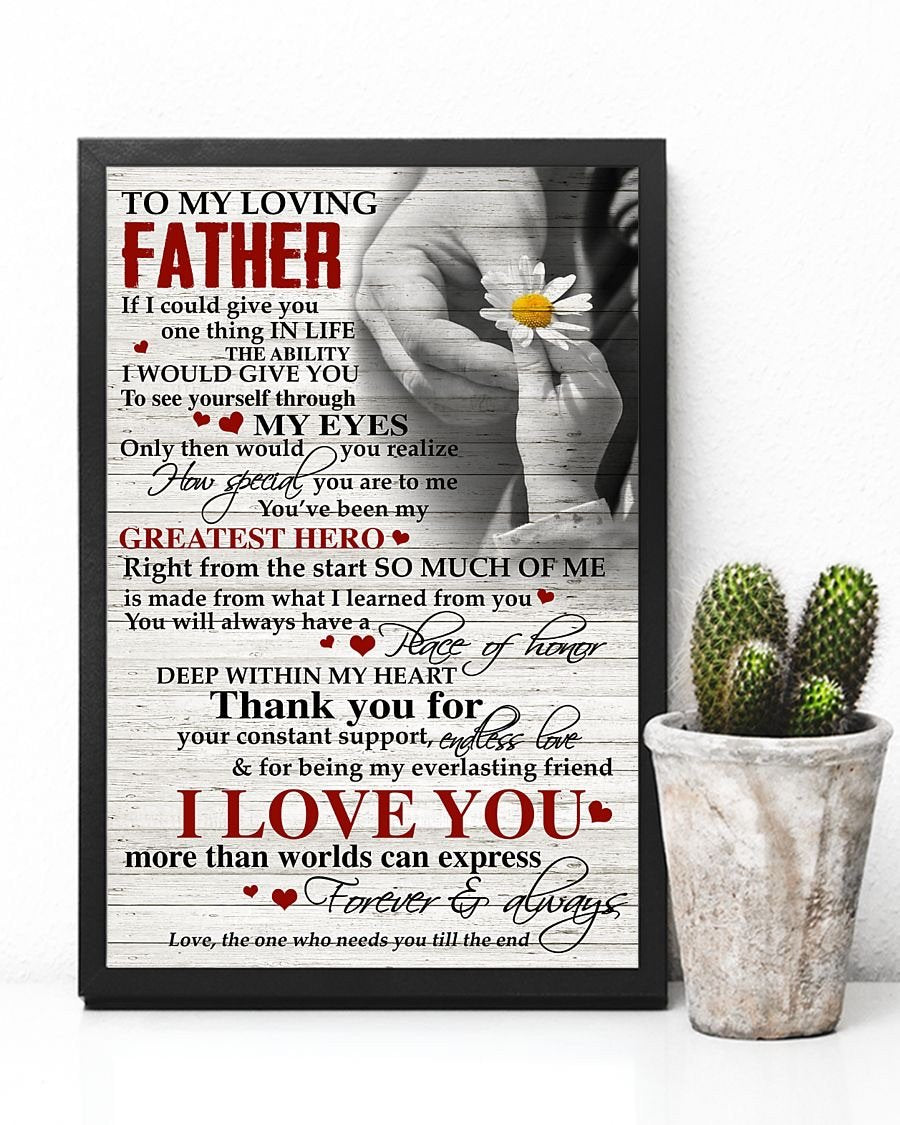 To My Dad Poster-A Loves Gift