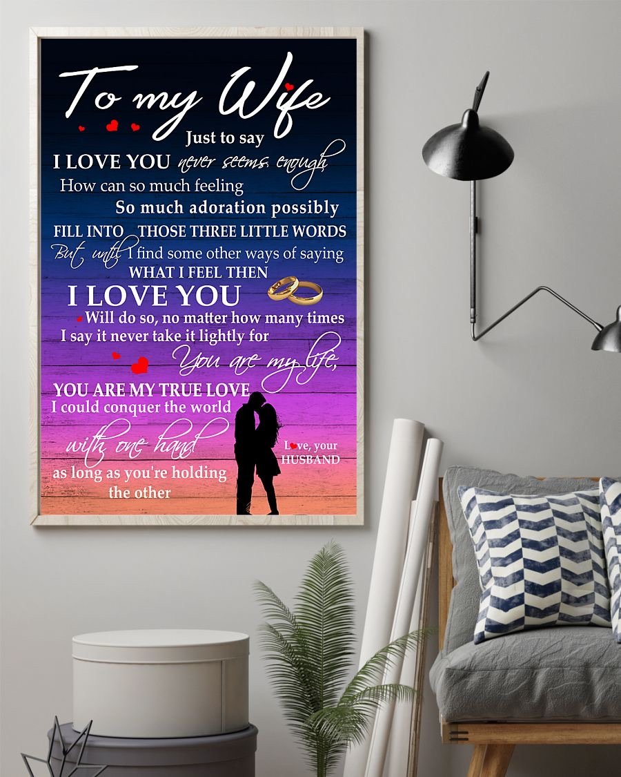 Perfect Gifts For Wife - To My Wife  Poster-A Loves Gift