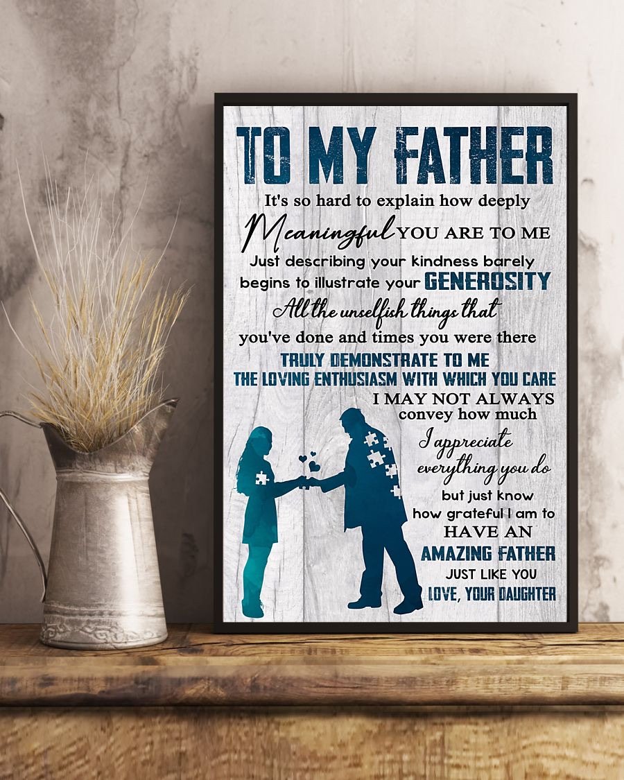 To My Dad Poster-A Loves Gift