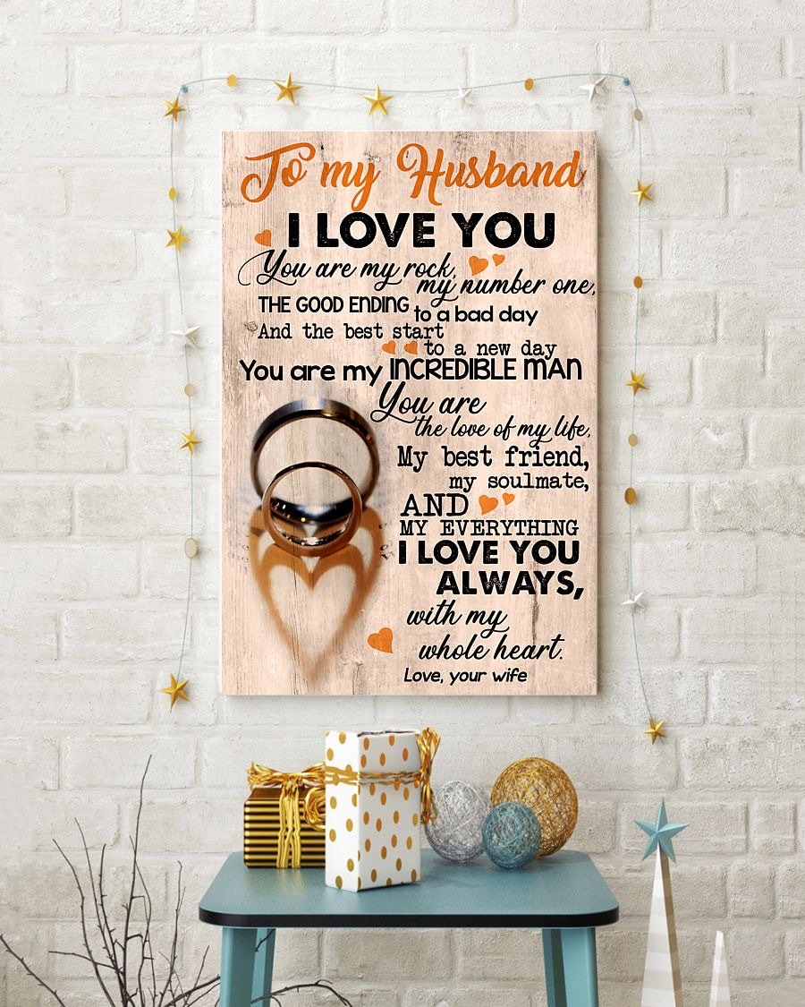 Perfect Gifts For Husband - To My Husband Poster-A Loves Gift