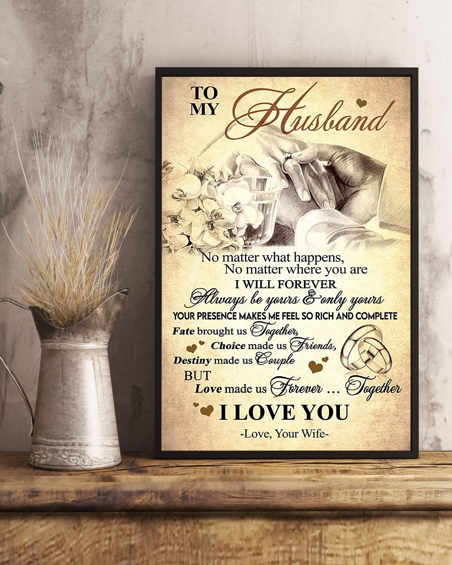 Perfect Gifts For Husband - To My Husband Poster-A Loves Gift