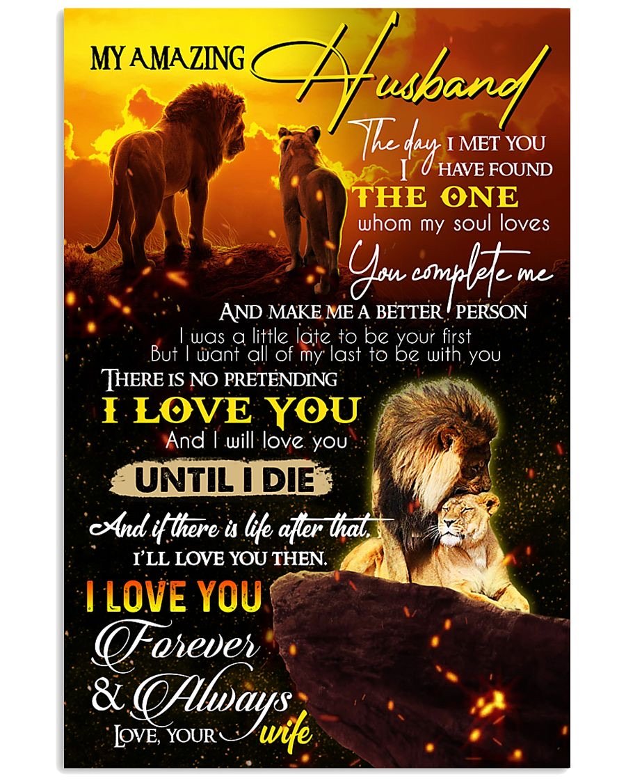 Perfect Gifts For Husband - To My Husband Poster-A Loves Gift