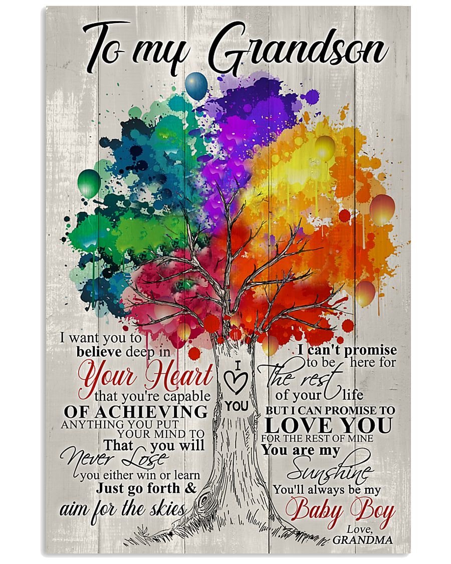 To My Grandson Poster-A Loves Gift