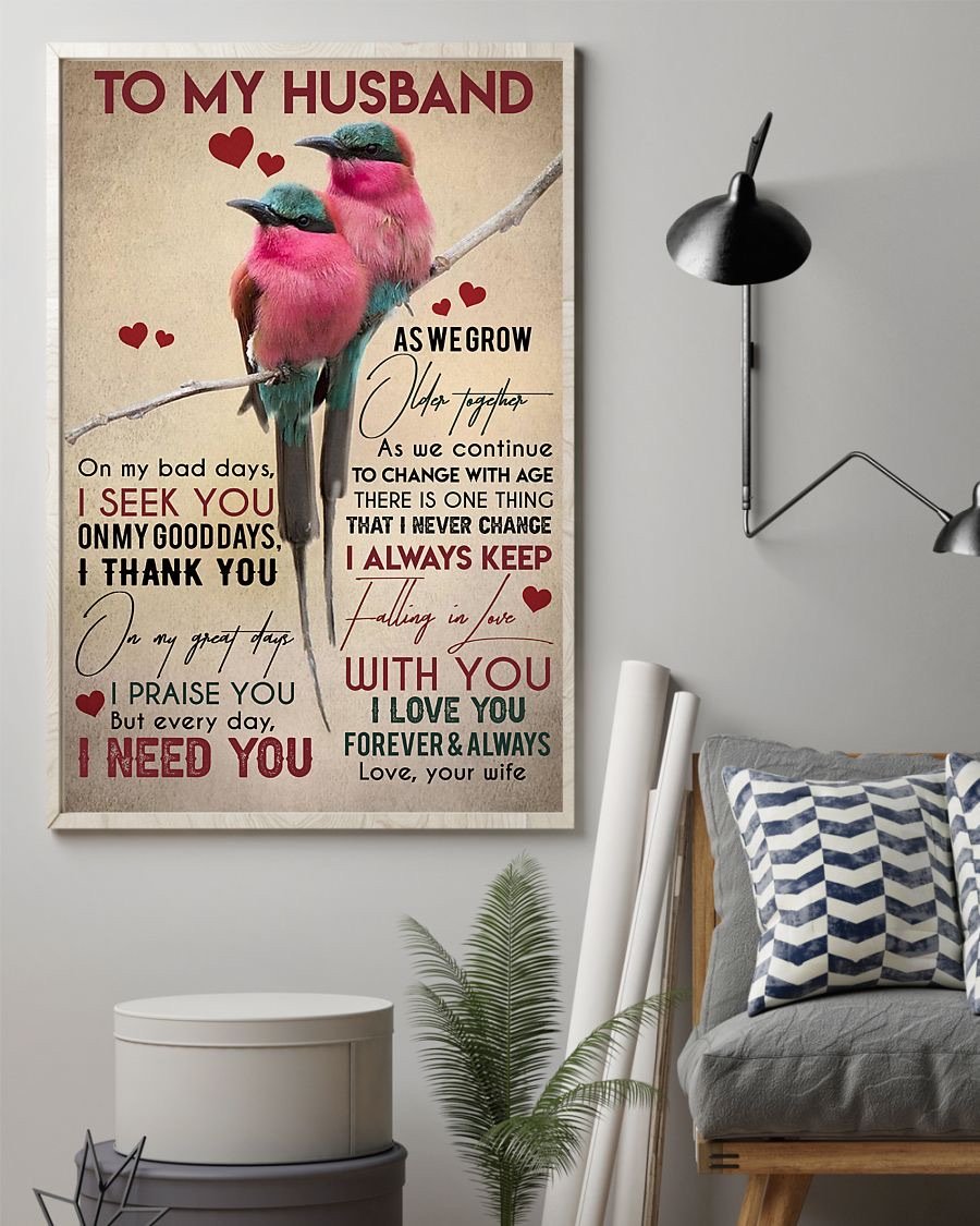Perfect Gifts For Husband - To My Husband Poster-A Loves Gift