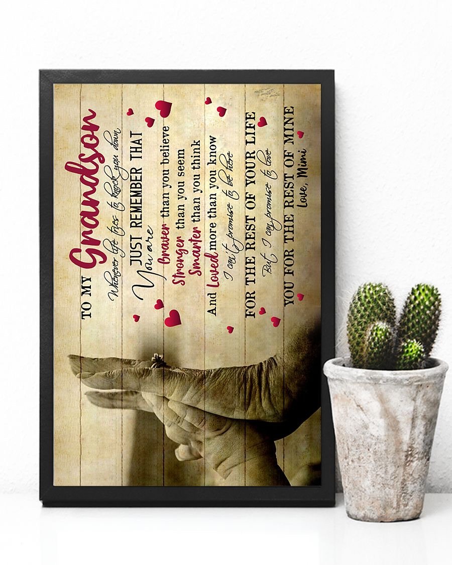 To My Grandson Poster-A Loves Gift