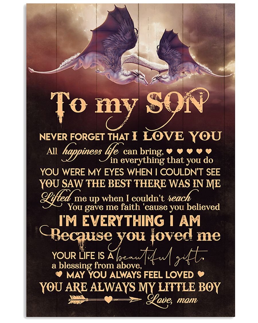 To My Son Poster - Great Gifts For Your Son-A Loves Gift