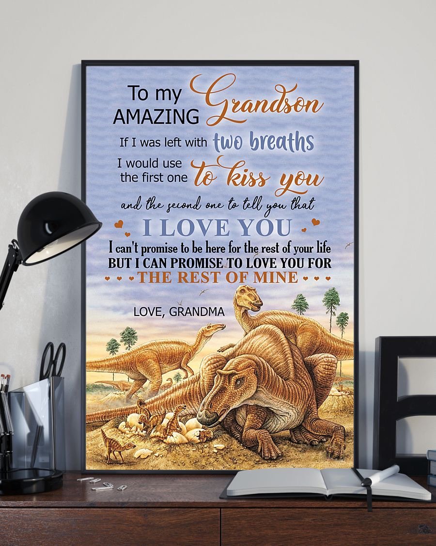 To My Grandson Poster-A Loves Gift
