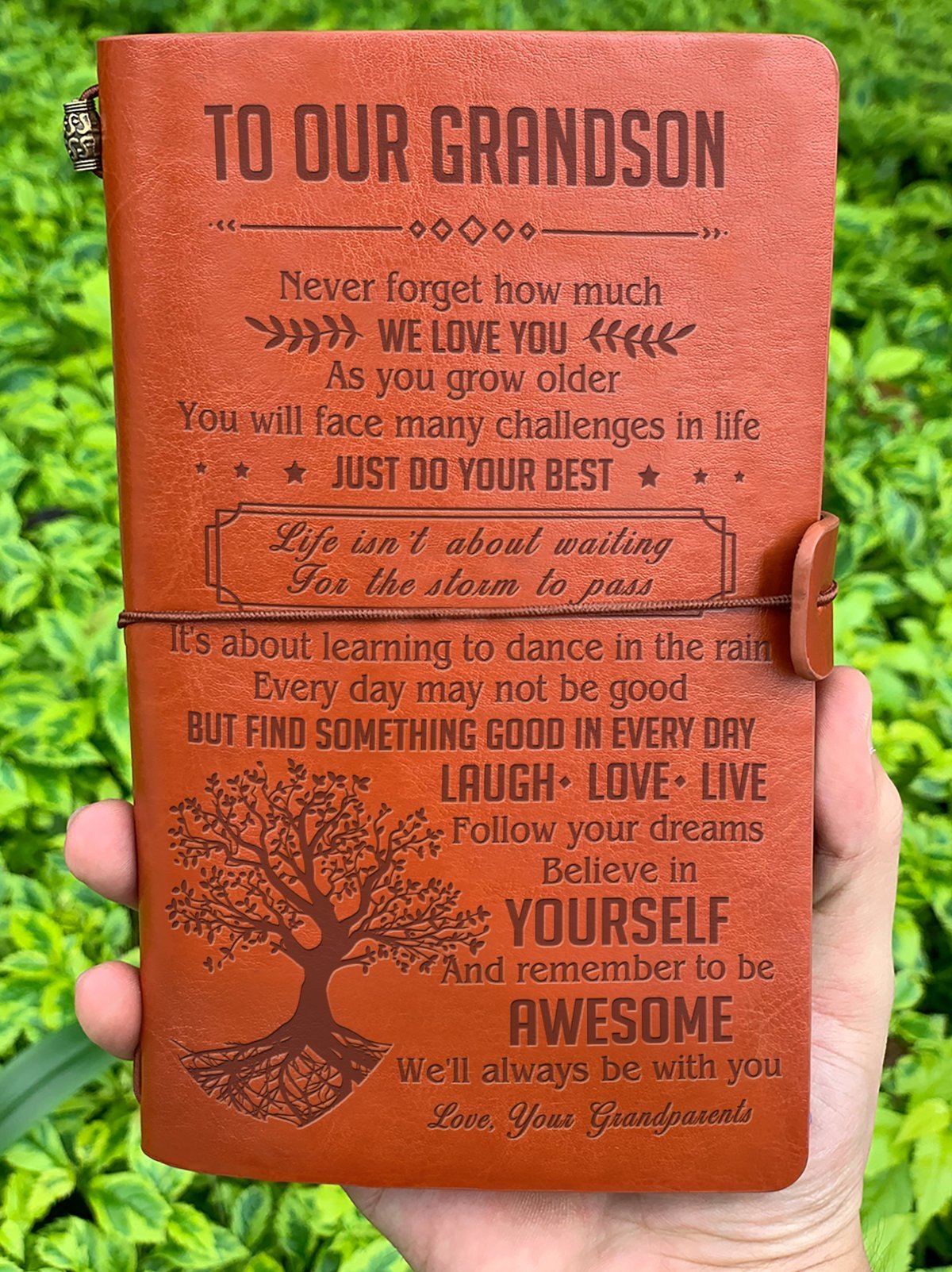 To My Grandson - Vintage Journal Notebook-A Loves Gift