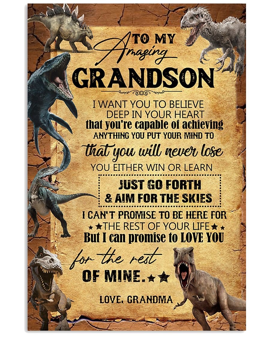 To My Grandson Poster-A Loves Gift