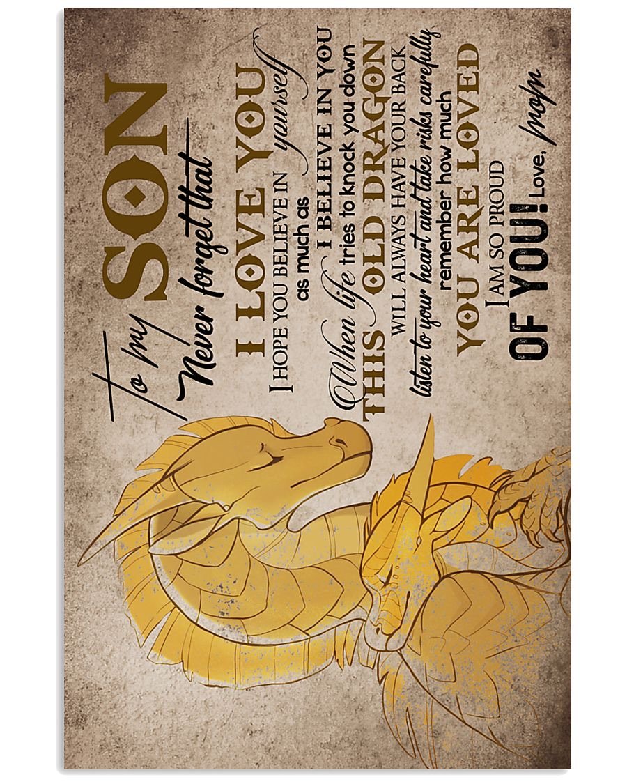 To My Son Poster - Great Gifts For Your Son-A Loves Gift