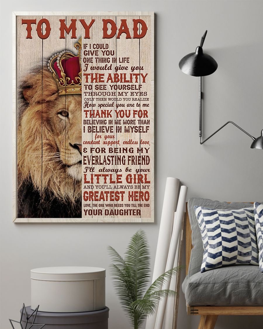 To My Dad Poster-A Loves Gift