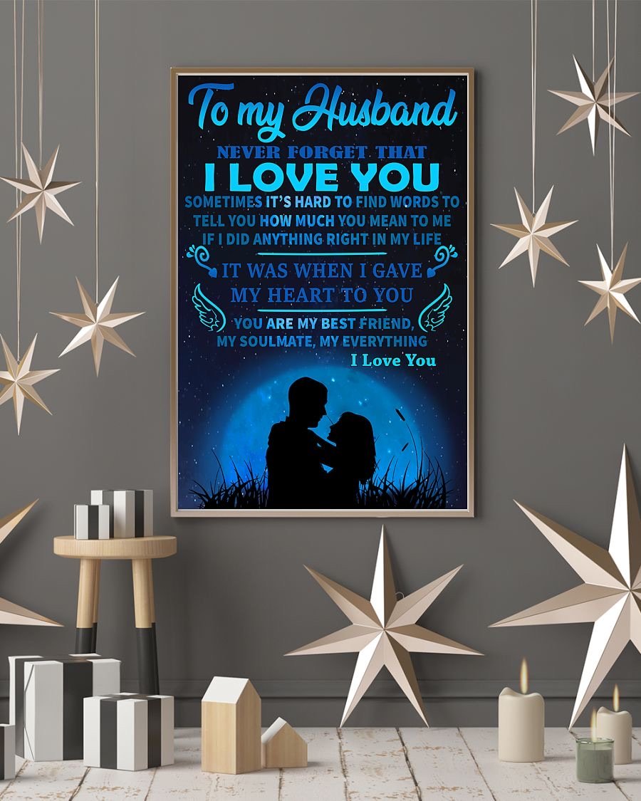 Perfect Gifts For Husband - To My Husband Poster-A Loves Gift