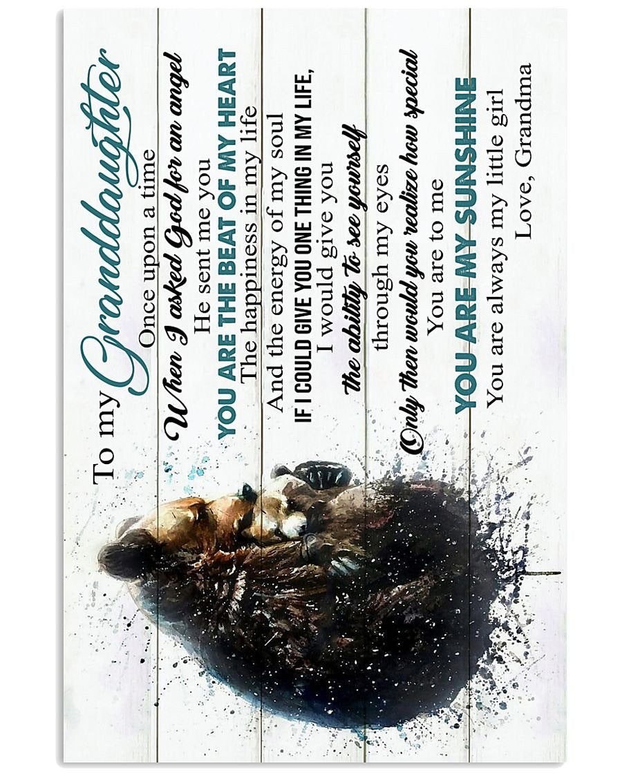 To My Granddaughter Poster-A Loves Gift