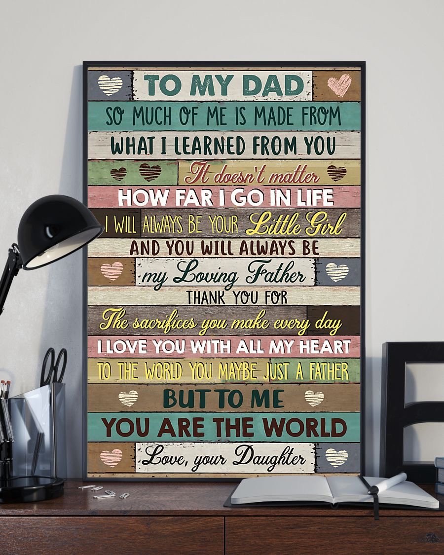 To My Dad Poster-A Loves Gift