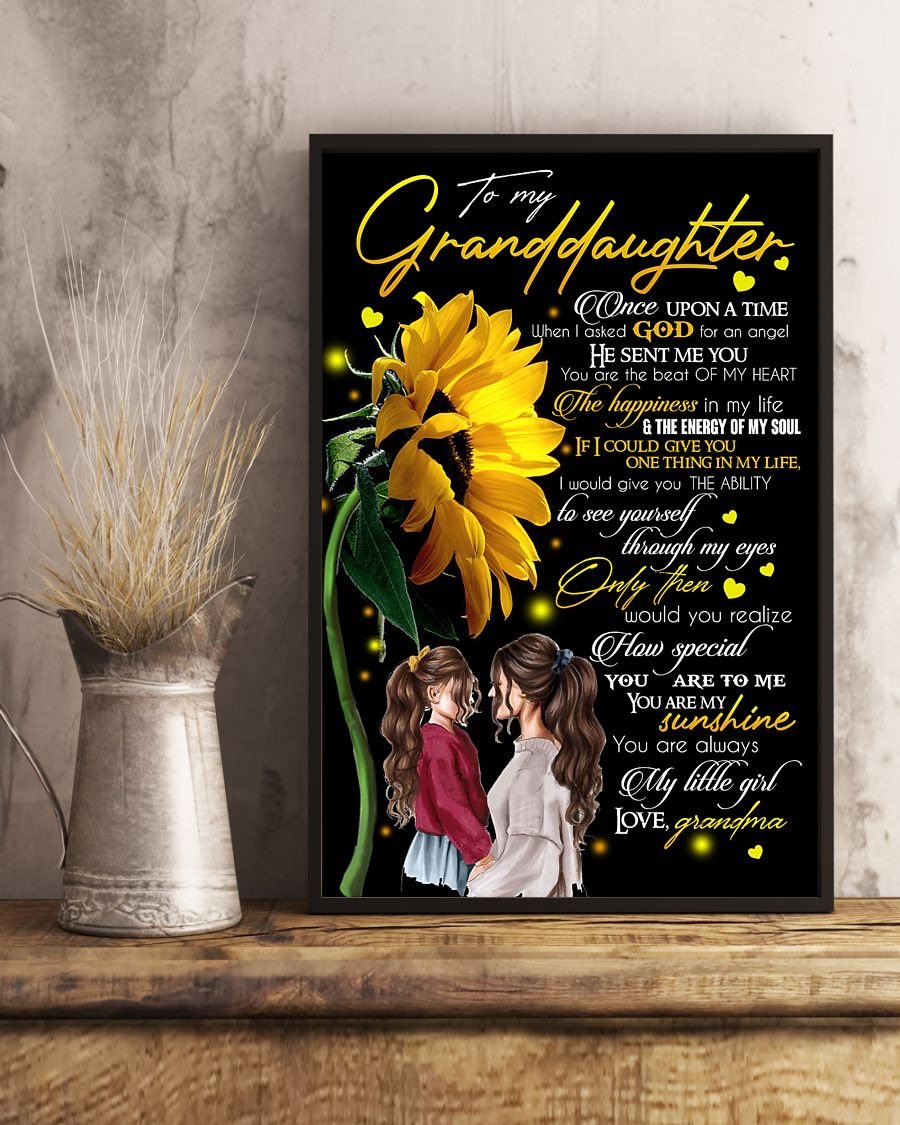 To My Granddaughter Poster-A Loves Gift