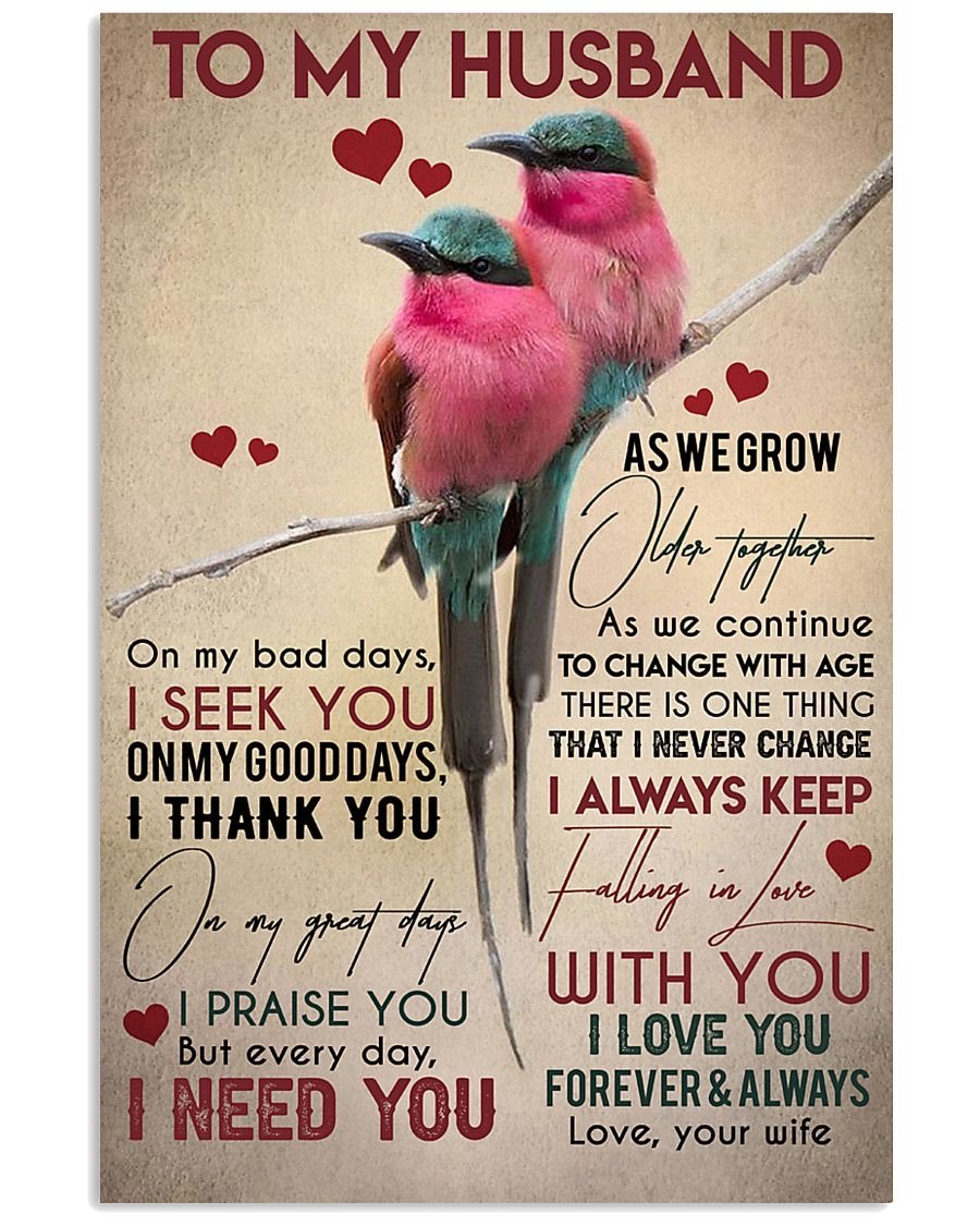 Perfect Gifts For Husband - To My Husband Poster-A Loves Gift