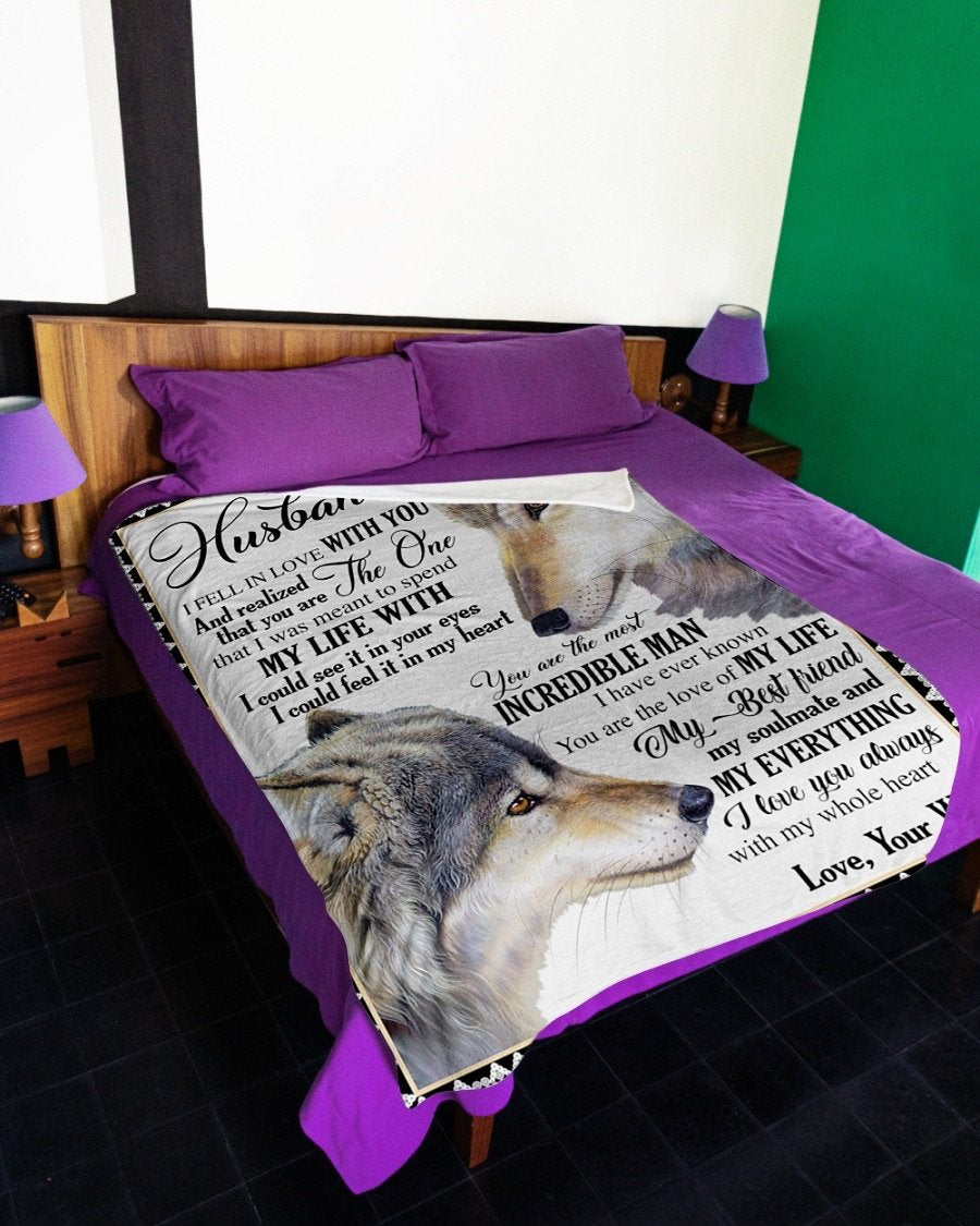 Fleece Blanket - To My Husband Fleece Blanket-A Loves Gift