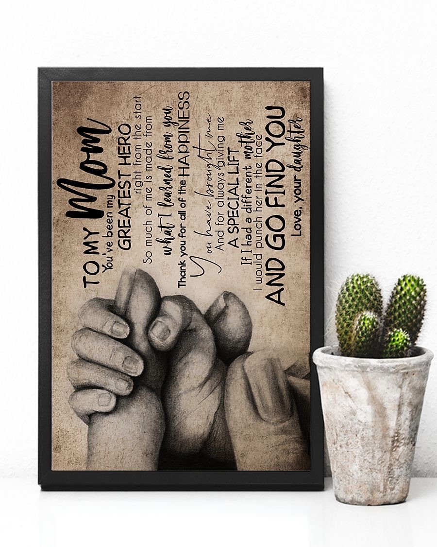 To My Mom Poster-A Loves Gift