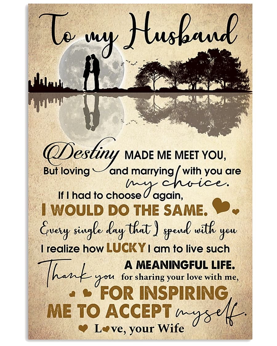 To My Husband  Poster-A Loves Gift