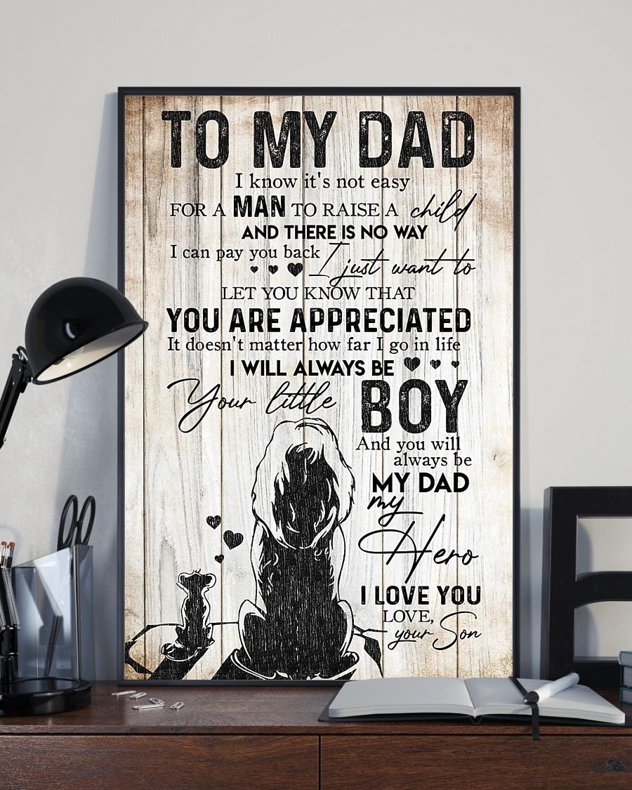To My Dad Poster-A Loves Gift