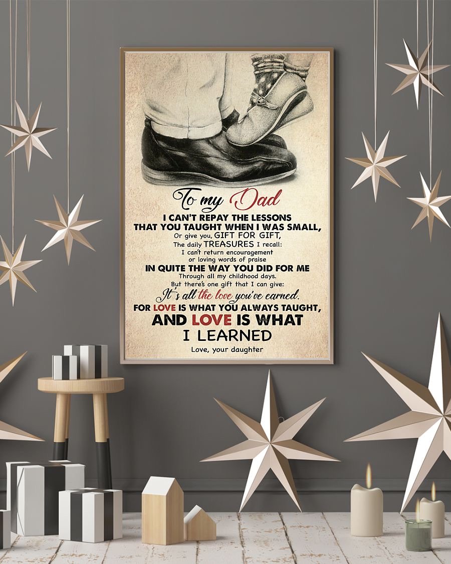 To My Dad Poster-A Loves Gift