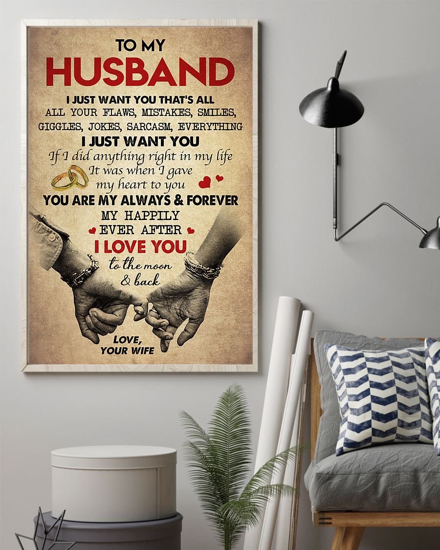 Perfect Gifts For Husband - To My Husband Poster-A Loves Gift