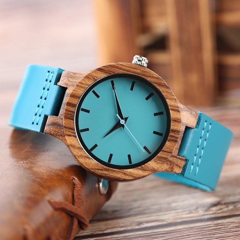 To My Mom - Engraved Wood Watch Gifts-A Loves Gift