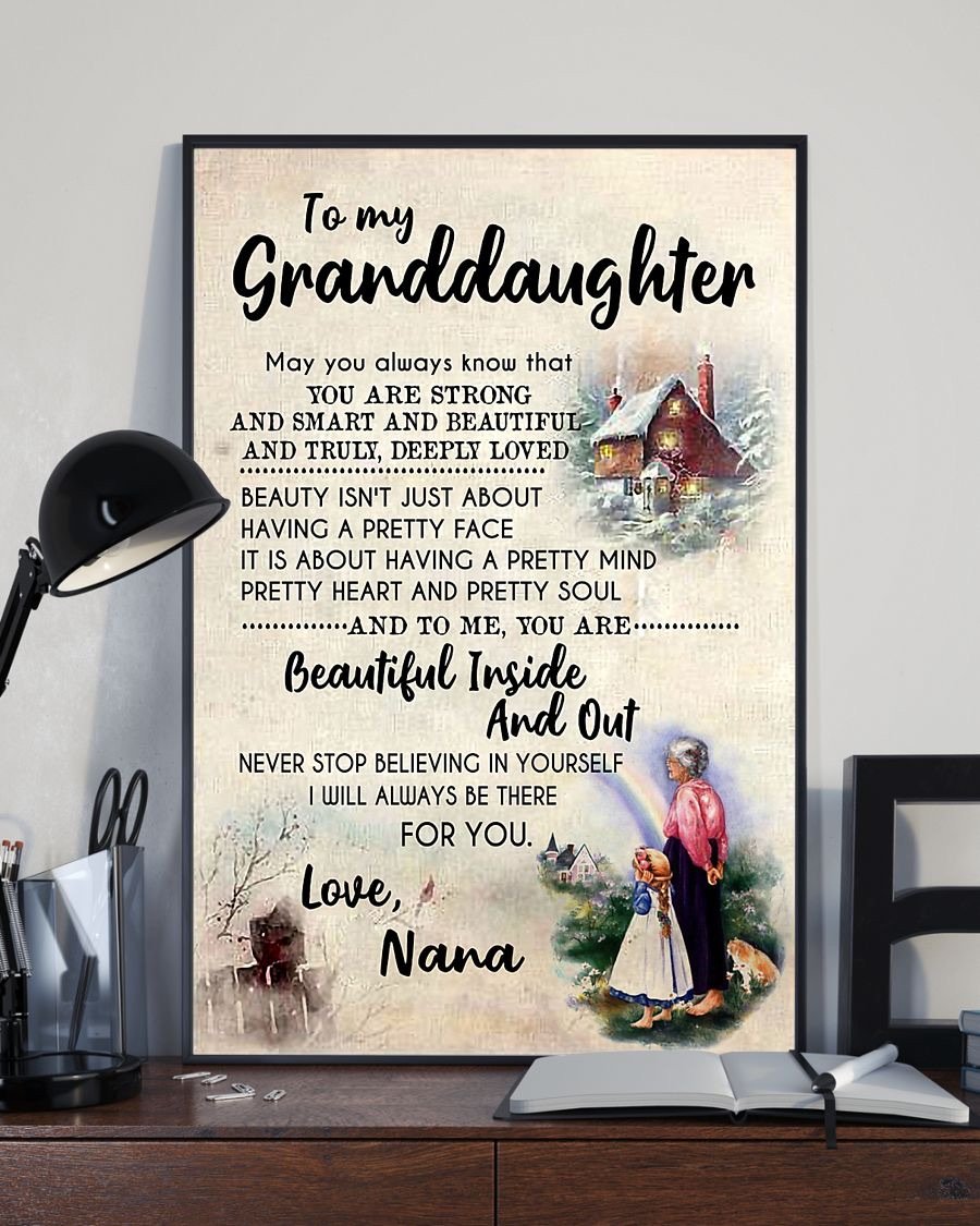 To My Granddaughter Poster-A Loves Gift