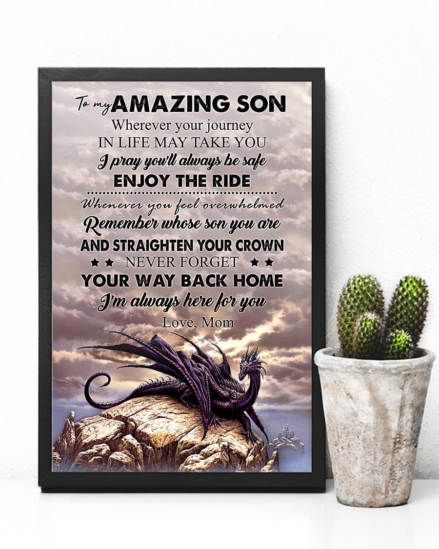 To My Son Poster - Great Gifts For Your Son-A Loves Gift
