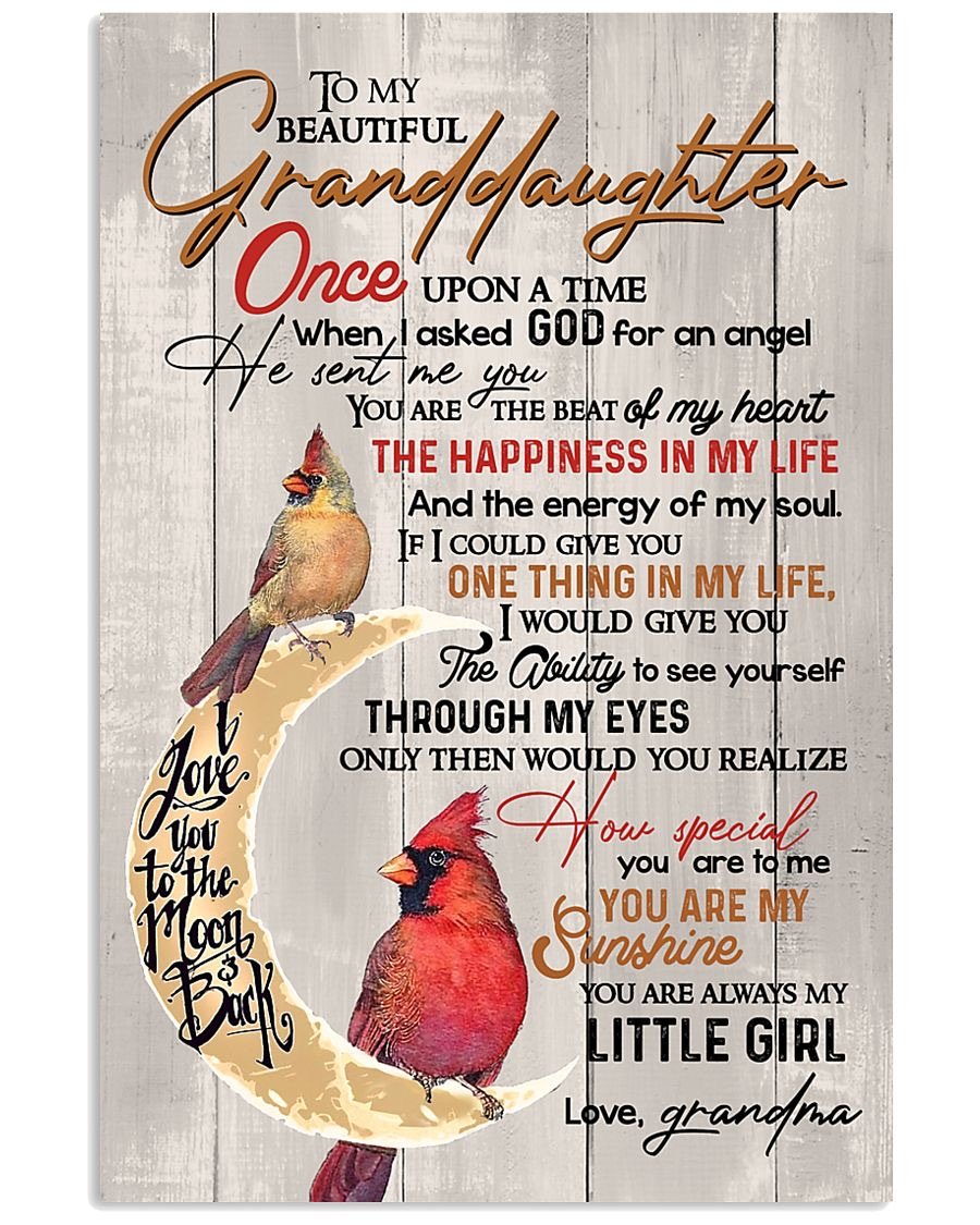 To My Granddaughter Poster-A Loves Gift