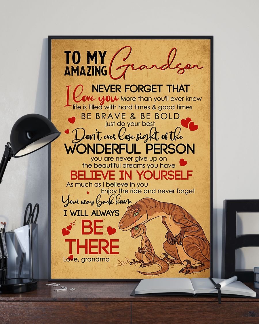 To My Grandson Poster-A Loves Gift