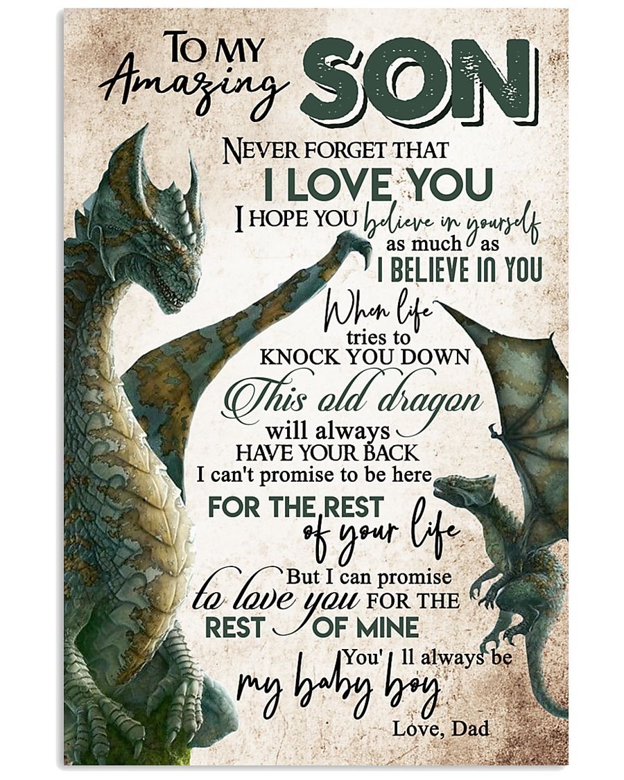 To My Son Poster - Great Gifts For Your Son-A Loves Gift